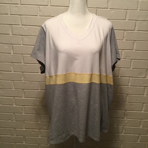 duo Maternity Tops - Duo Maternity V Neck Pullover Top w/Hoodie 3X